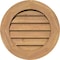 Ekena Millwork Round Gable Vent Non-Functional, Western Red Cedar Gable Vent w/ Decorative Face Frame, 26"W x 26"H GVWRO26X2602SDUWR - alternate 1